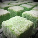 Pandan Coconut Lamington