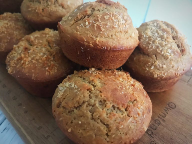 Lemon Coconut Muffins (gluten free and refined sugar free)