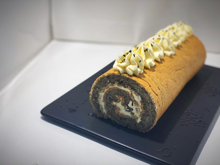 Black Sesame Swiss Roll