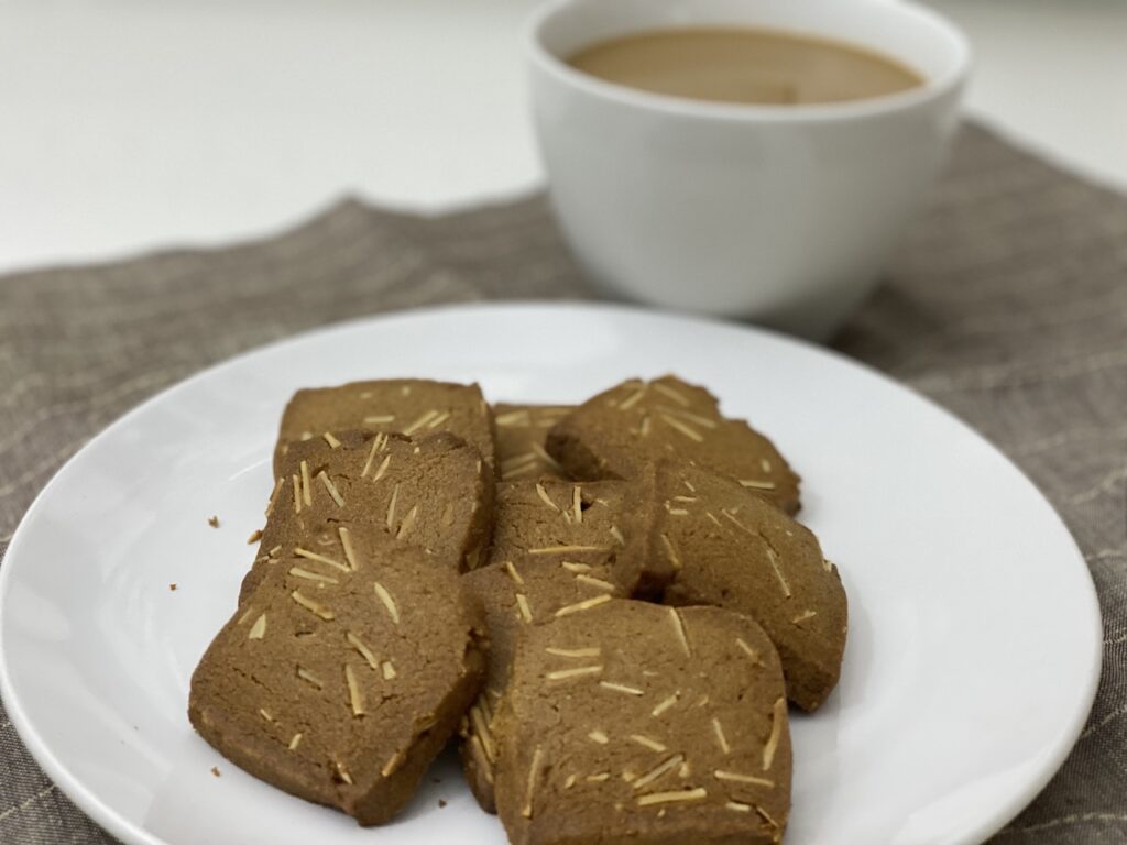 Coffee almond cookies Bakabee