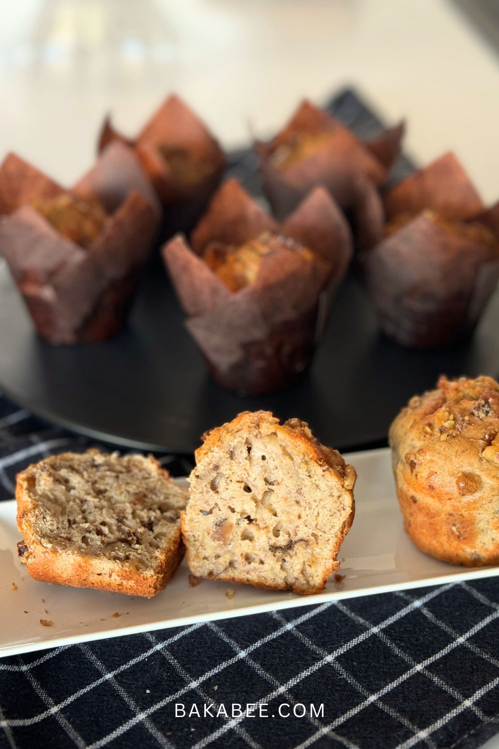 Banana Walnut Muffins | Bake with Bakabee