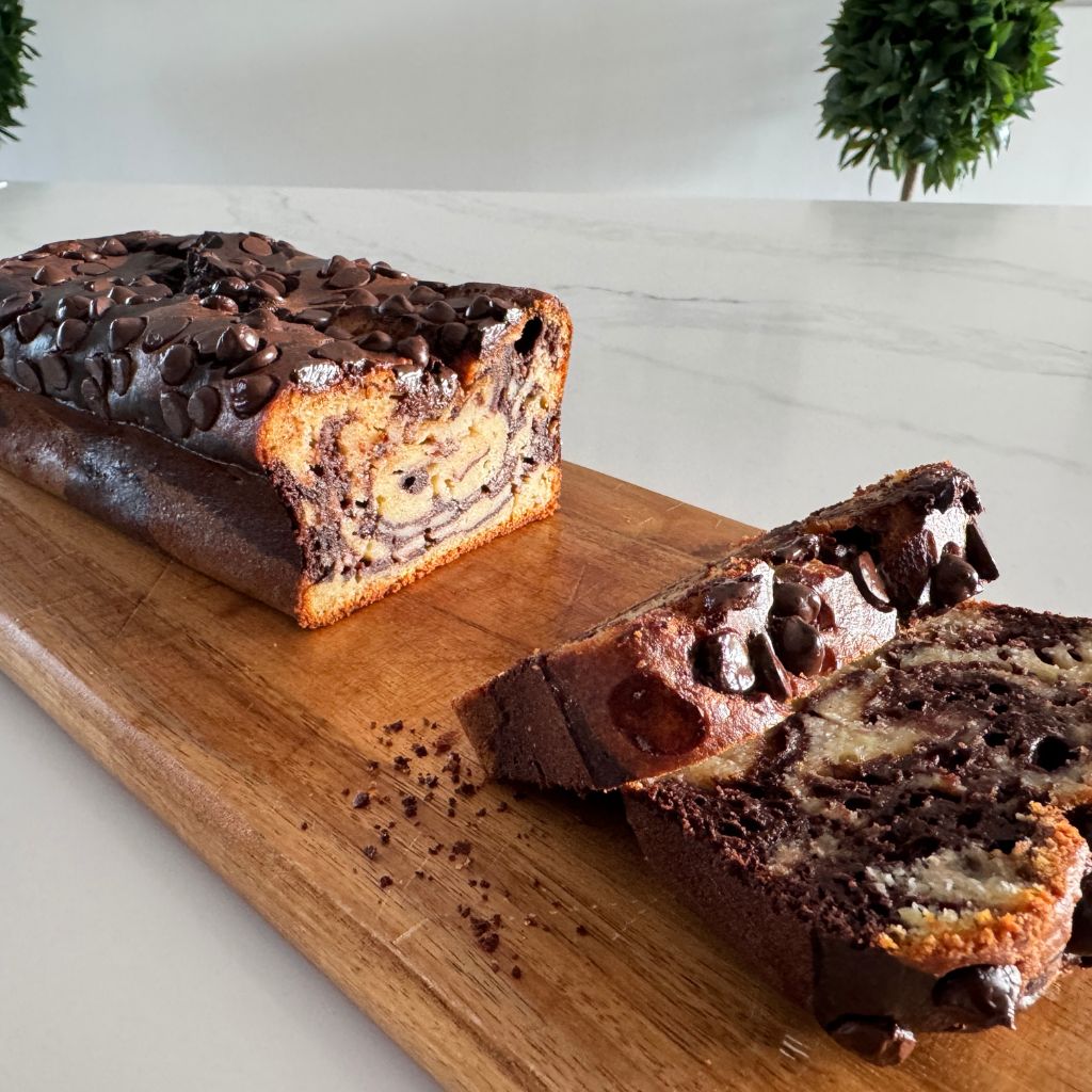 Read more about the article Chocolate Marbled Banana Loaf