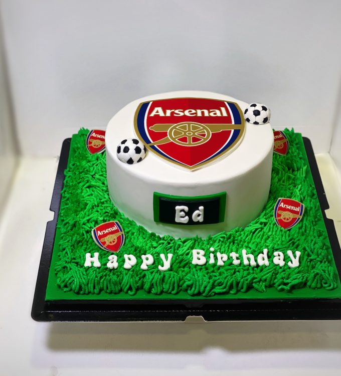 Arsenal football themed customized cake Singapore