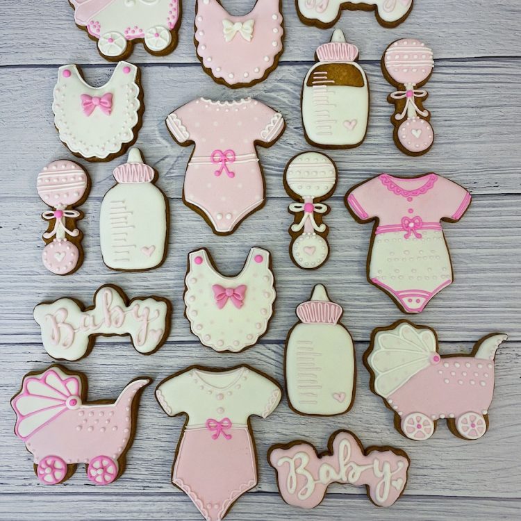 Baby shower cookies for a girl customized cookies Singapore
