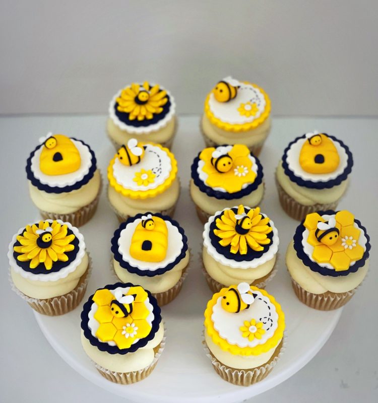 Bee themed customized cupcakes Singapore