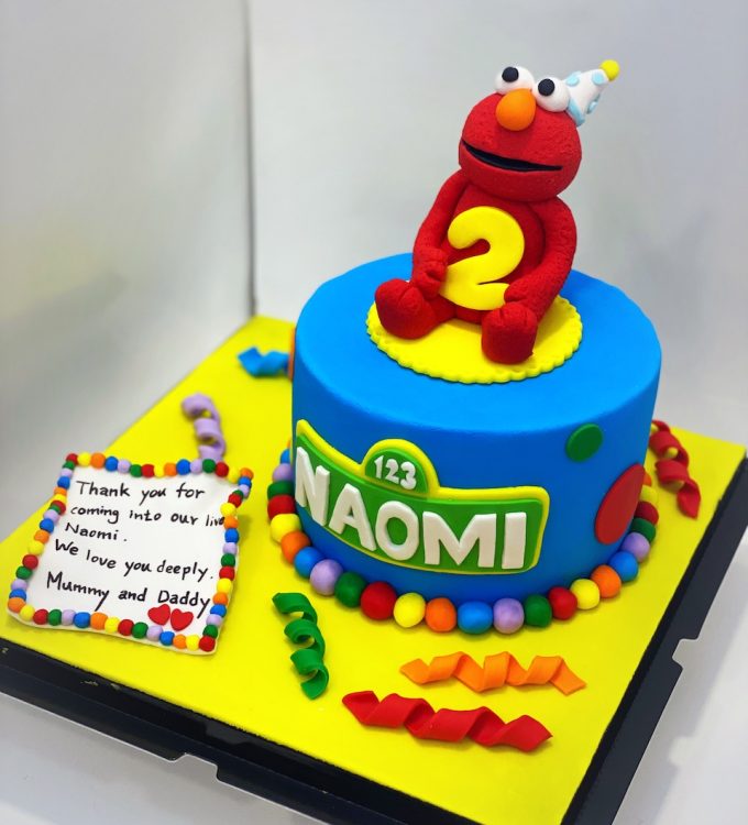 Elmo Sesame Street cake Singapore