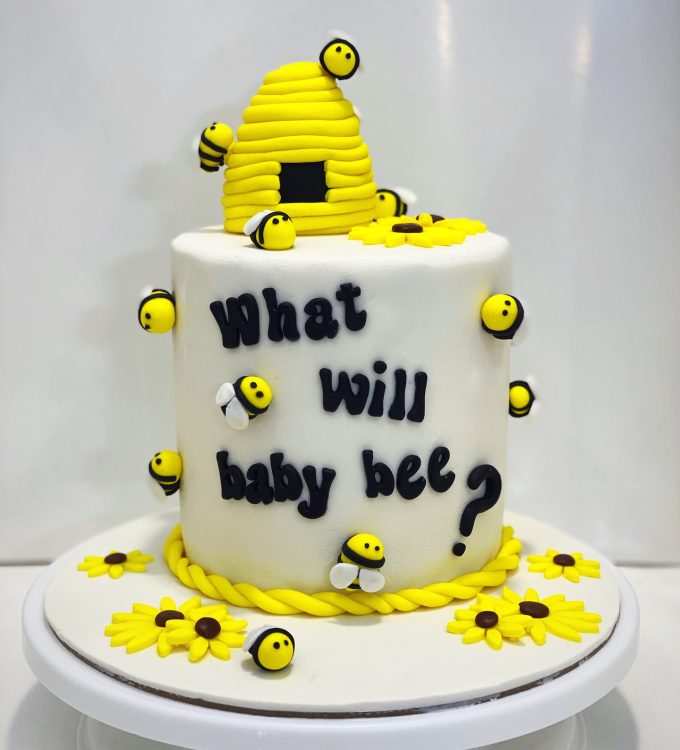 General reveal cake what will baby be customized cake Singapore