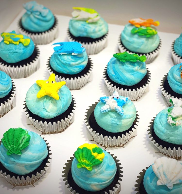 sea themed cupcakes