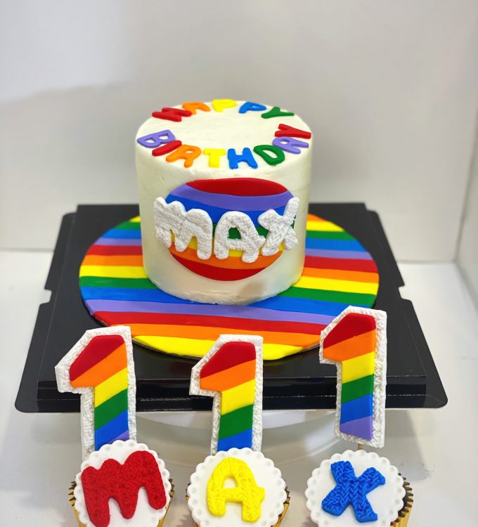 Rainbow customized cake Singapore