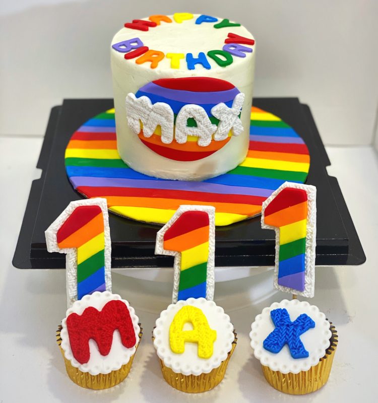 Rainbow customized cake Singapore