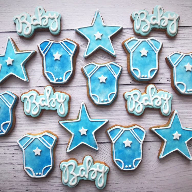 Baby Shower Blue Star cookies Singapore