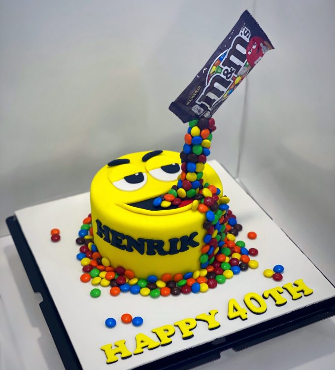 M&M's anti gravity cake Singapore