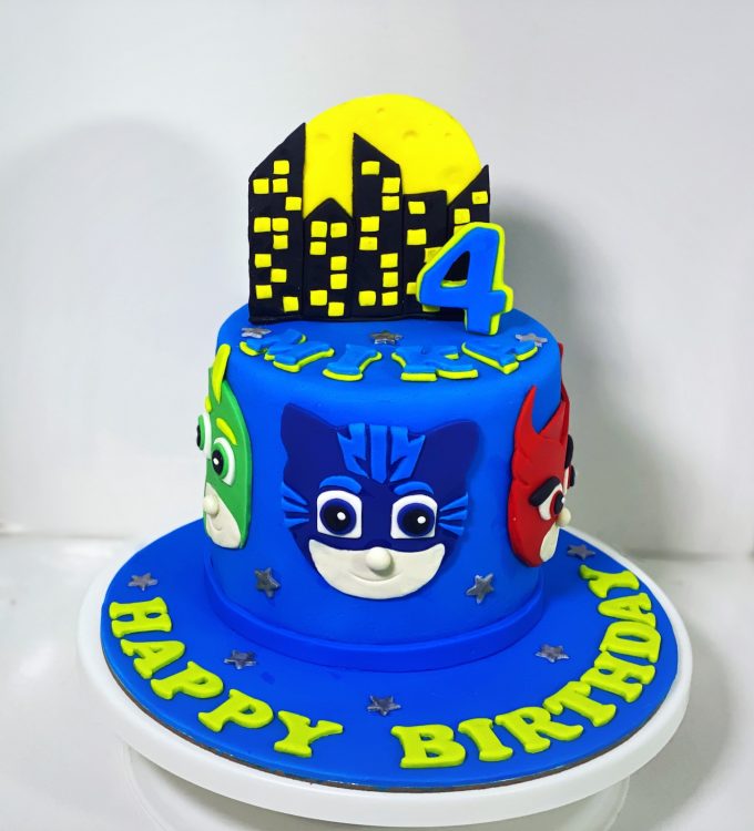 PJ masks themed customized cake Singapore