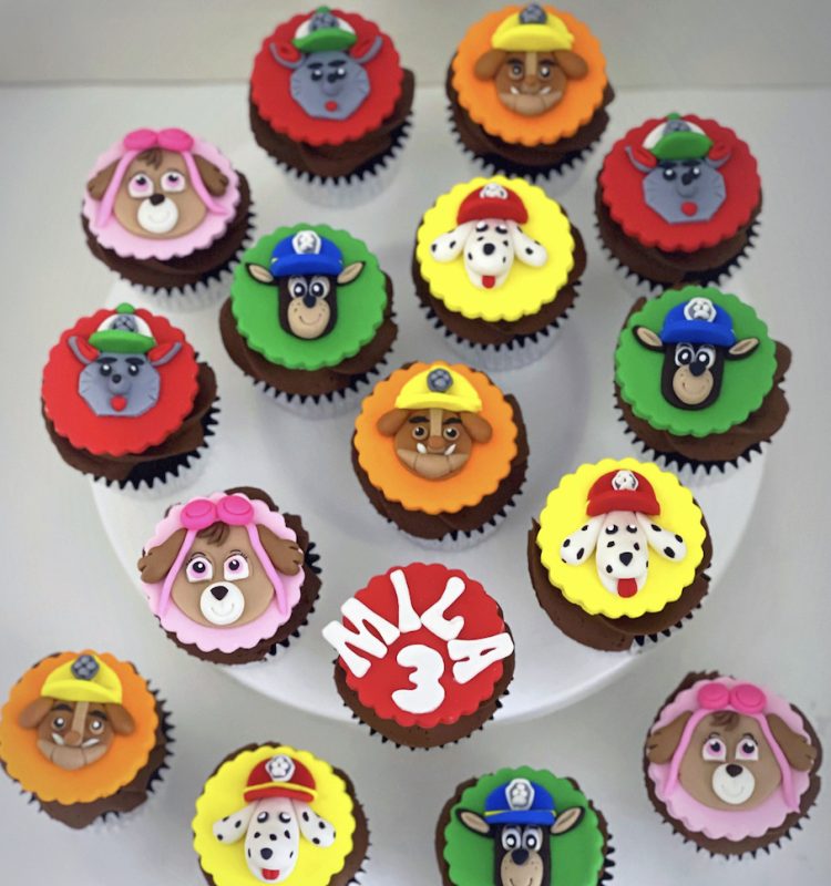 Paw Patrol customized cupcakes Singapore