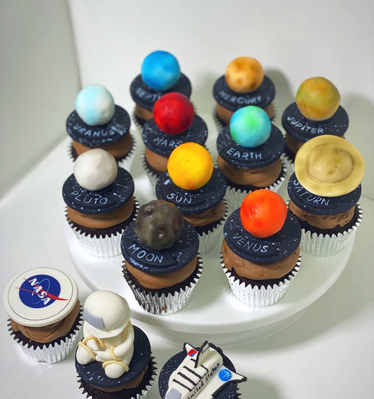 Space themed customized cupcakes Singapore