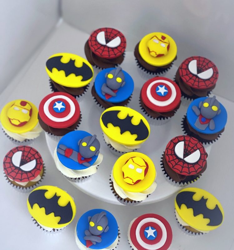 Superhero Ultraman the Avengers customized cupcakes Singapore
