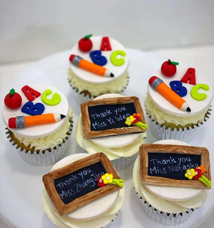 Teacher themed cupcakes Singapore
